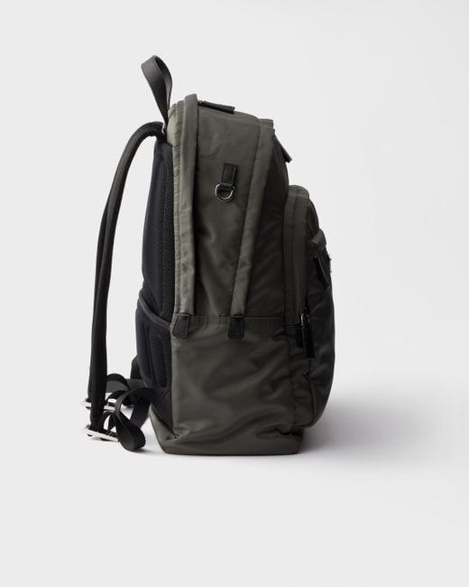 Prada Multicolor Re-Nylon And Saffiano Leather Backpack for men