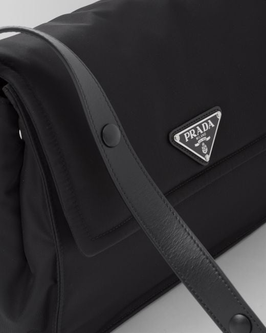 Prada Black Medium Padded Re-nylon Shoulder Bag