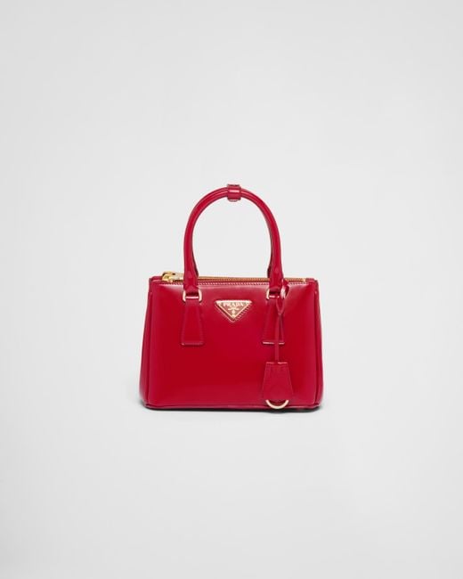 Prada Red Galleria Patent Leather Mini Bag