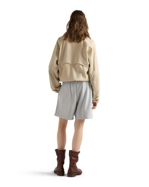 Prada Natural Nappa Leather Blouson Jacket