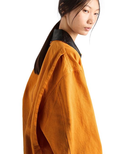Prada Orange Canvas Jacket