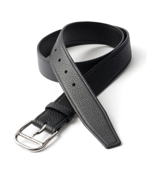 Prada Black Leather Belt Strap for men