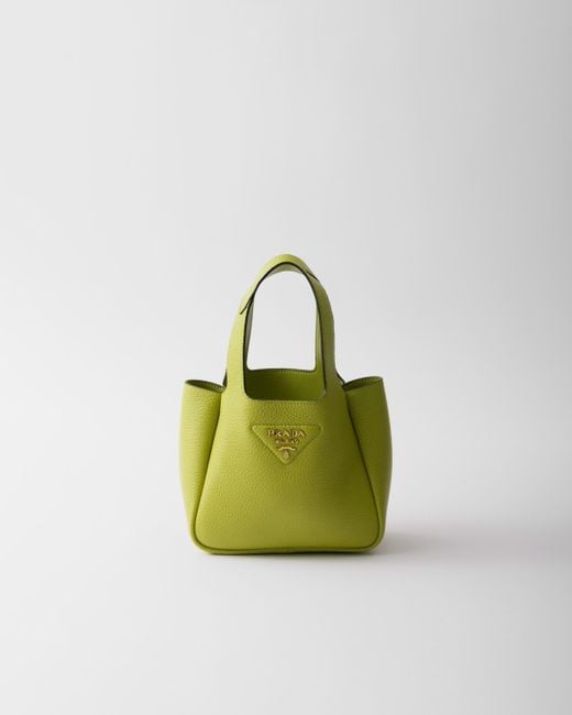 Mini Borsa A Mano di Prada in Green