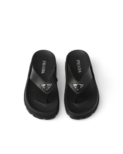 Prada Black Sandalen