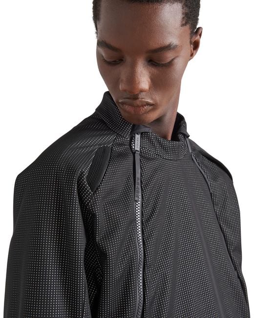 Prada Multicolor Reflective Fabric Ski Jacket for men