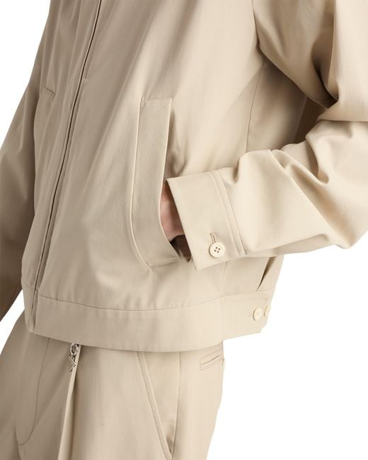 Prada Natural Cotton Jacket, Sand for men
