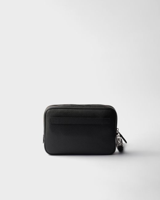 Prada Pouch Aus Leder in Black für Herren
