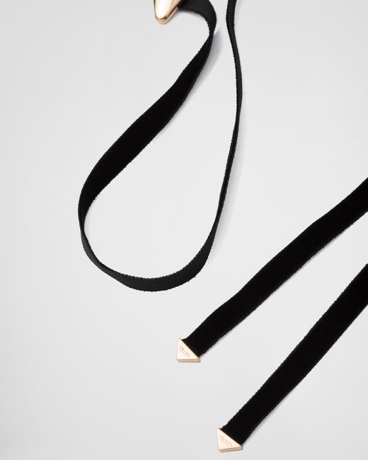Ras Du Cou À Pendentif Eternal En Jaune Prada en coloris Metallic