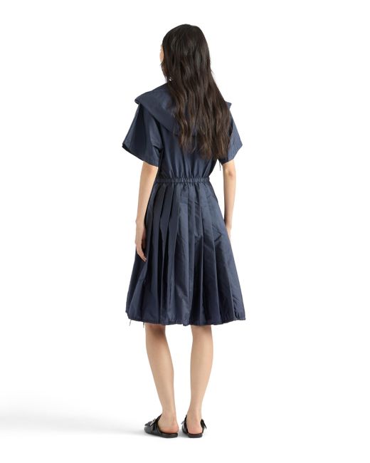 Vestido Midi De Re-Nylon Ligero Prada de color Blue