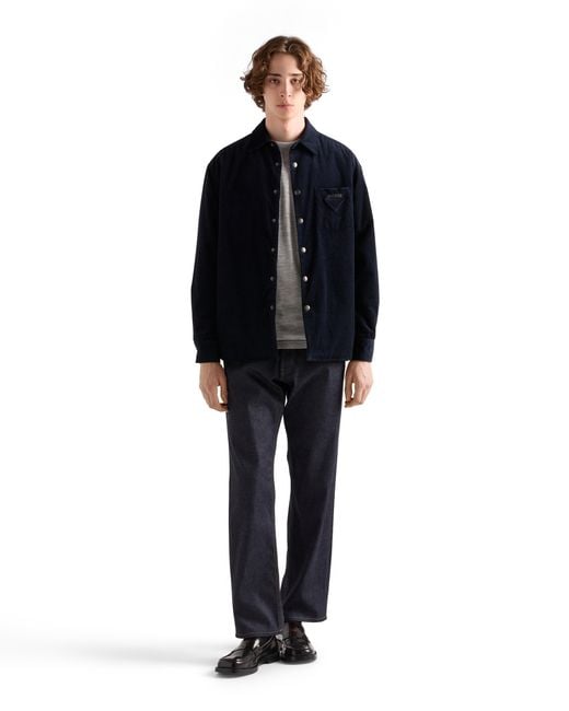 Camicia di Prada in Blue da Uomo