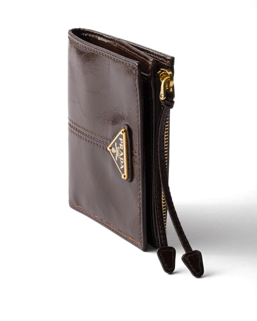 Prada White Small Leather Wallet