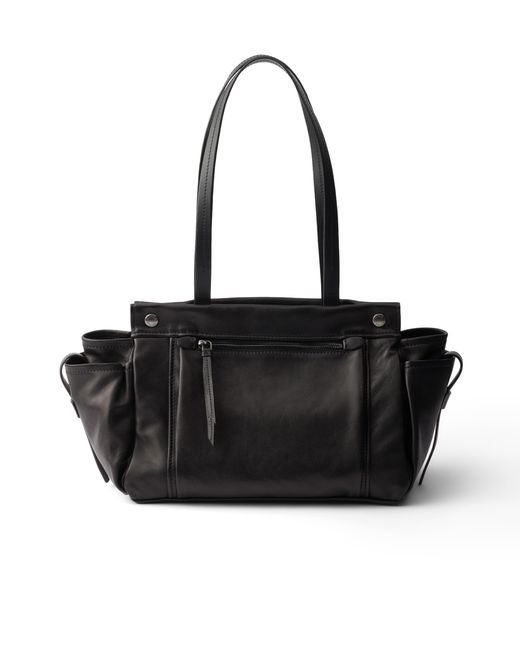 Borsa Shopping Route Large di Prada in Black