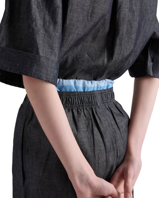 Jupe En Chambray, Femme, Taille Prada en coloris Black