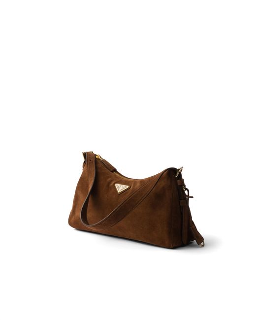 Borsa A Spalla Aimée Media di Prada in Brown