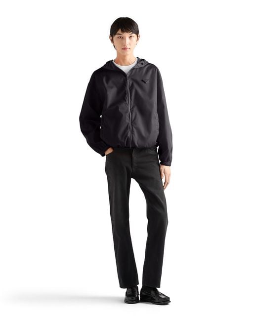 Prada Blue Re-Nylon Rain Jacket