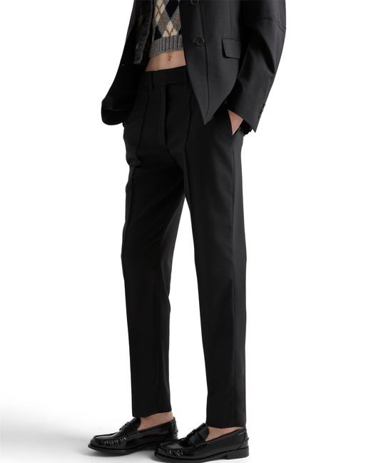Prada Black Light Wool Pants