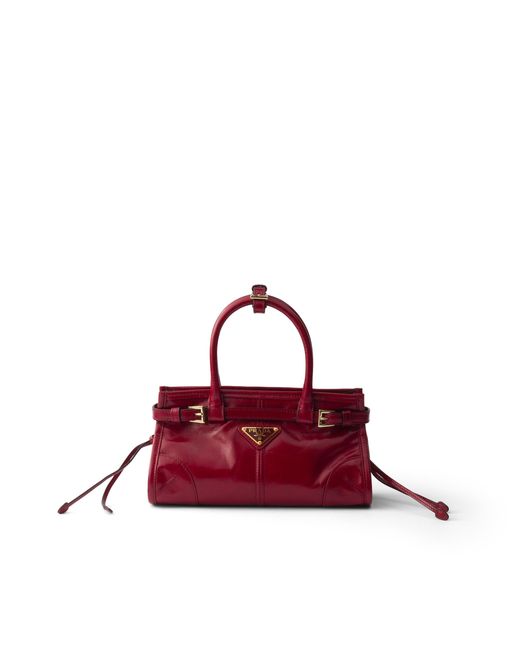 Prada Red Bonnie Leather Mini Handbag