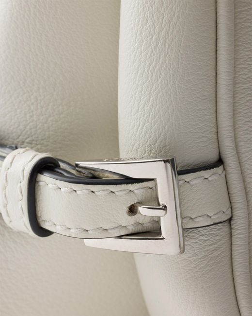 Borsa Fold Medium di Prada in White