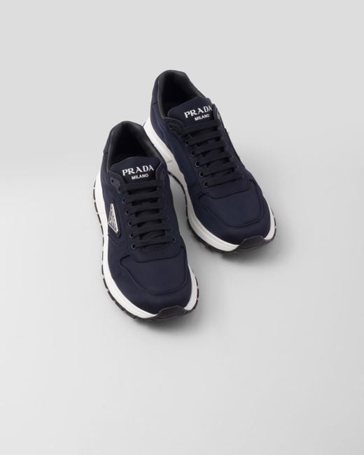 Prada Sneakers mit Logo-Print in Blue für Herren