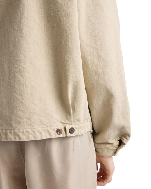 Prada Natural Old Denim Blouson Jacket, Sand for men