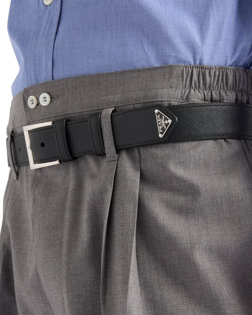 Cintura di Prada in Black da Uomo