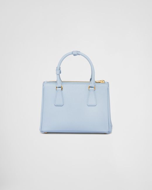 Prada Blue Small Leather Galleria Saffiano Top-handle Bag