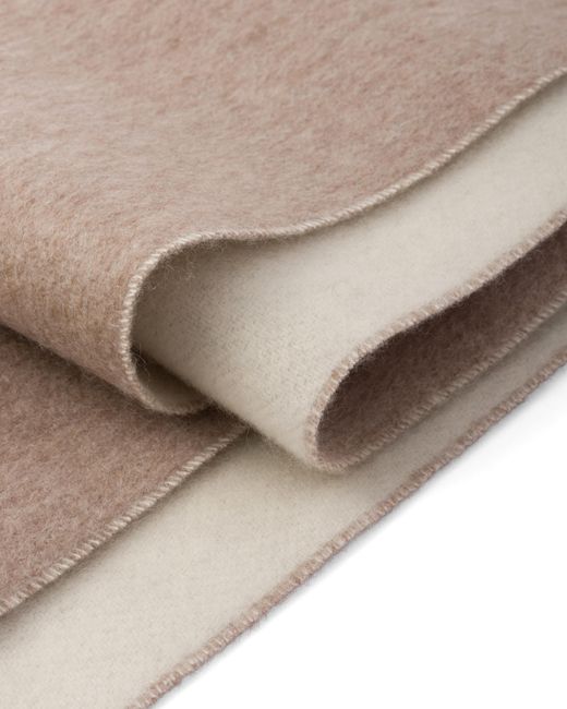 Prada White Double Cashmere Scarf