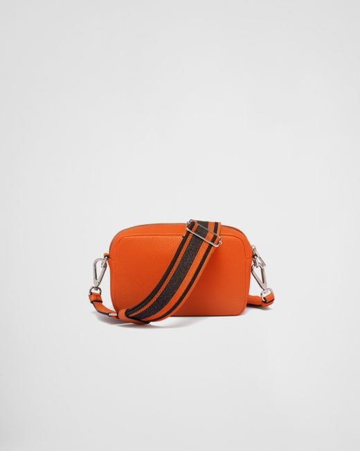 Prada Orange Small Leather Bag