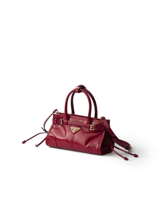 Prada Red Bonnie Leather Mini Handbag