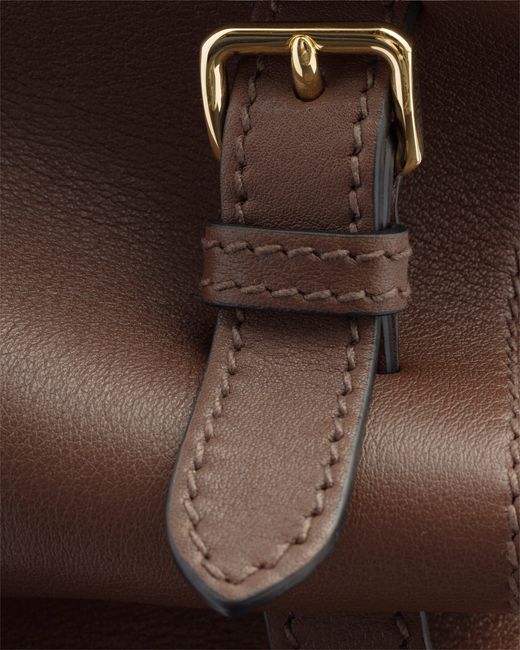 Prada Brown Prelude Large Leather Handbag