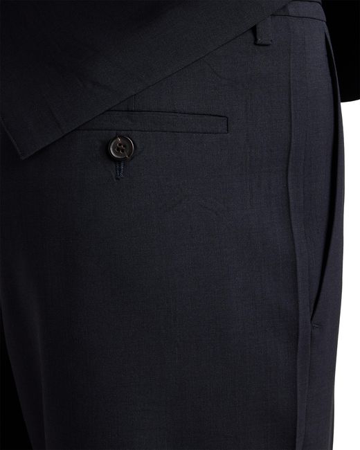 Prada Blue Wool Pants