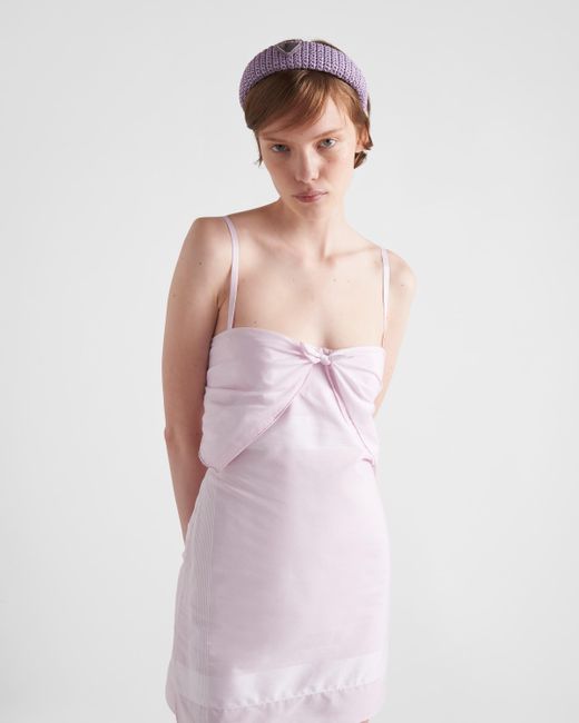 Prada Purple Cotton Mini-Dress