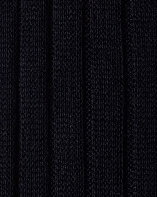 Prada Black Cotton Mid-Calf Socks, Size 10 for men