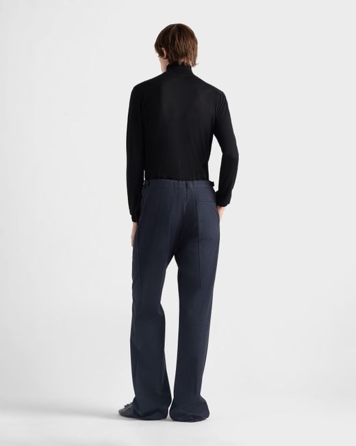 Prada Black Cashmere Turtleneck Sweater for men