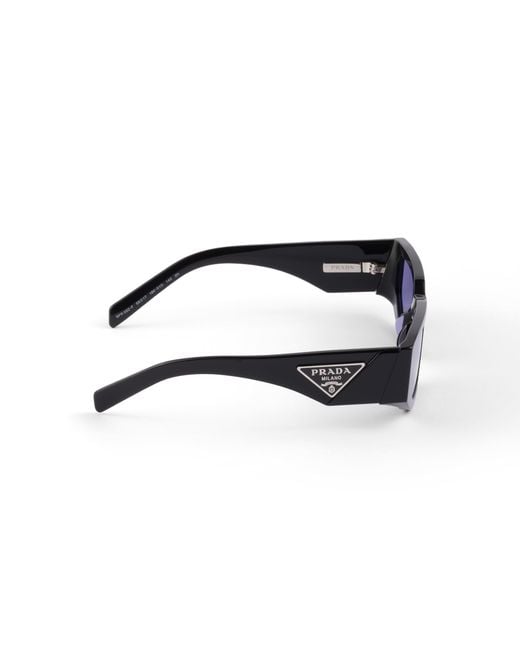 Prada Blue Sunglasses With Triangle Logo for men