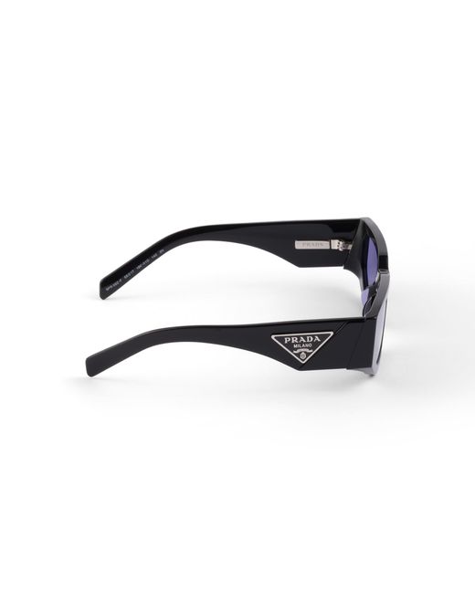 Prada Blue Sunglasses With Triangle Logo for men