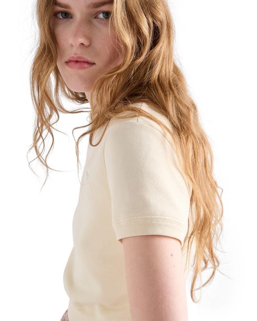 Prada White Cotton Fleece Crew-Neck T-Shirt