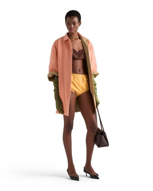 Prada Pink Old Piqué Coat