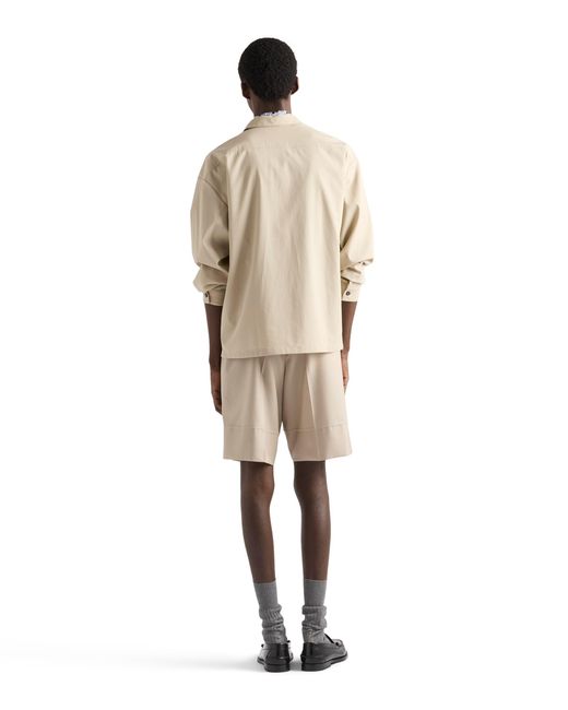 Prada Natural Cotton Bermudas for men