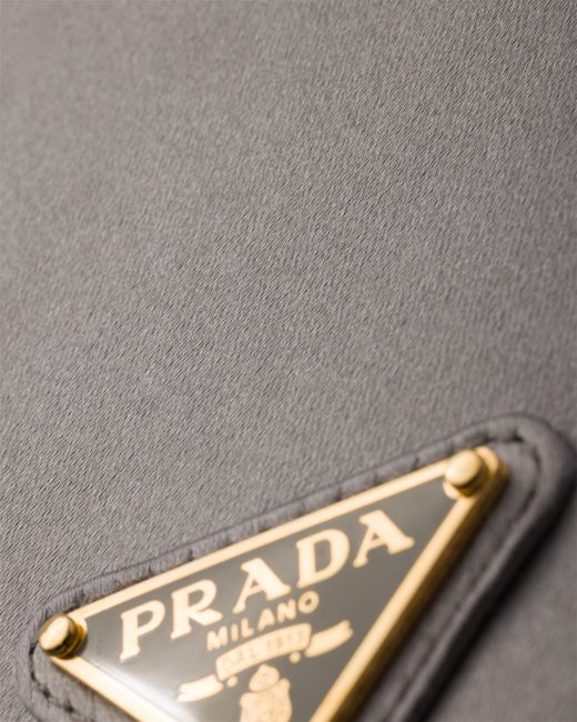 Prada White Satin Mini Shoulder Bag