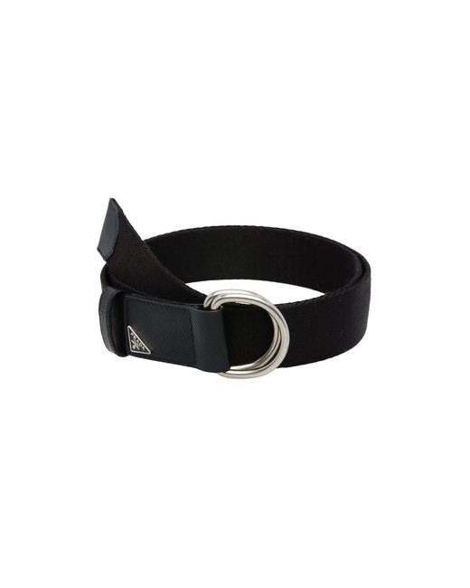 Cinturón De Re-Nylon, Hombre, Talla Prada de hombre de color Black