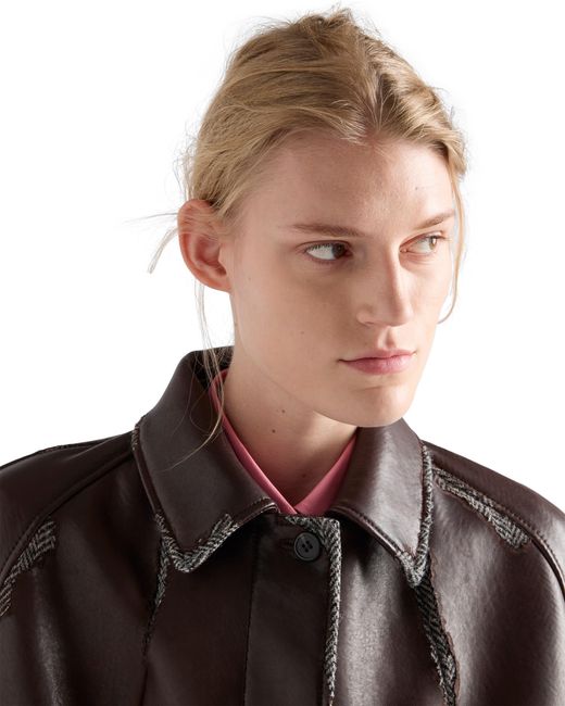 Cappotto di Prada in Brown