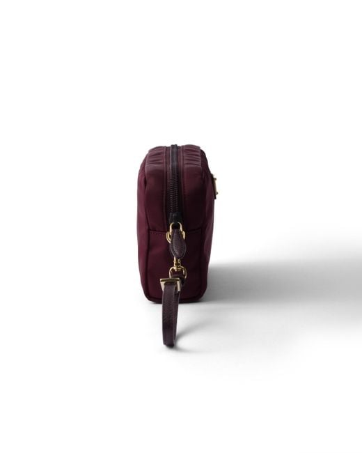 Pouch Pequeño De Re-Nylon, Mujer Prada de color Purple