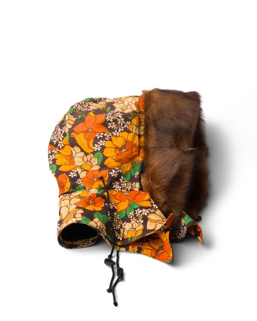 Cappuccio di Prada in Orange da Uomo