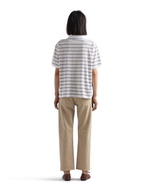 Prada Natural Five-Pocket Denim Jeans, Sand