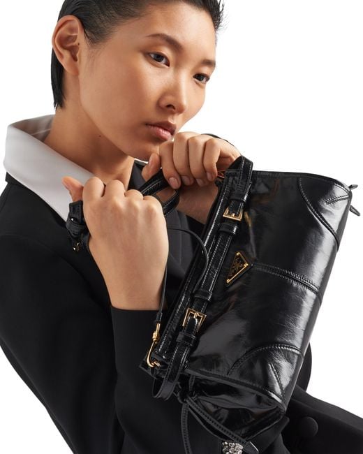Borsa A Tracolla Bonnie Small di Prada in Black
