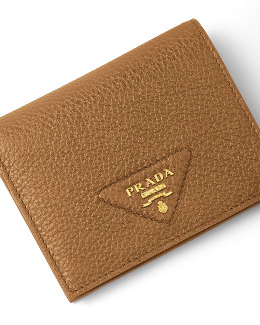 Prada White Small Leather Wallet