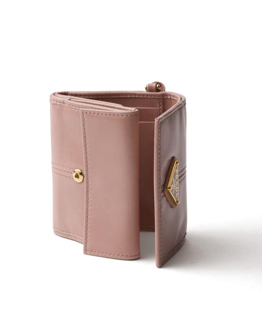 Prada Pink Small Leather Wallet