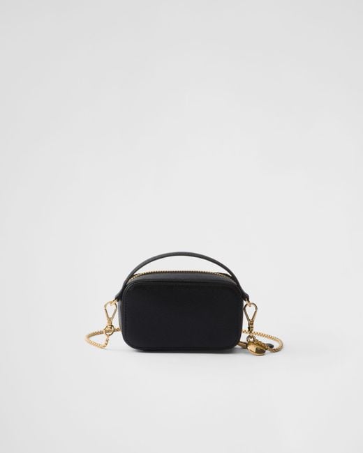 Prada Black Saffiano Leather Mini-Pouch