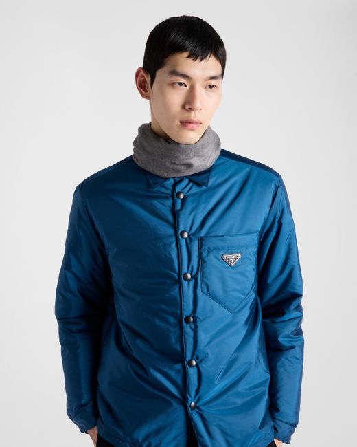 Prada Blue Light Re-Nylon Shirt for men